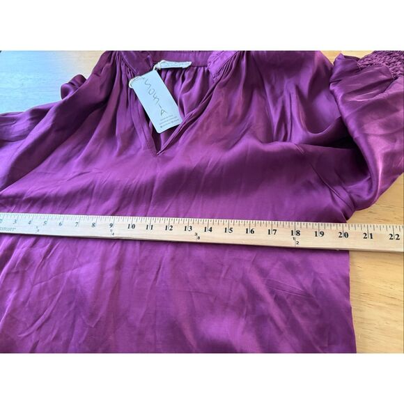 Sofia Collections Andrea Top One Size Plum Purple Made in Italy NWT - Picture 5 of 9